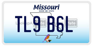 TL9B6L  license plate in MO