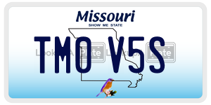 TM0V5S  license plate in MO