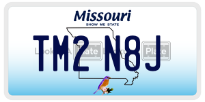 TM2N8J  license plate in MO