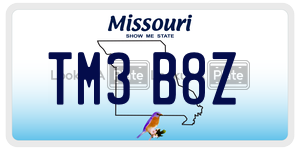 TM3B8Z  license plate in MO