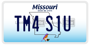 TM4S1U  license plate in MO