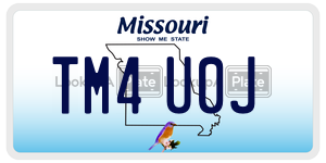 TM4U0J  license plate in MO