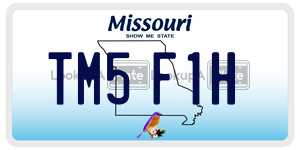 TM5F1H  license plate in MO