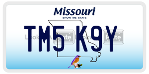 TM5K9Y  license plate in MO