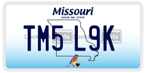 TM5L9K  license plate in MO