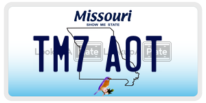 TM7A0T  license plate in MO