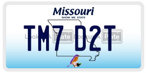 TM7D2T  license plate in MO