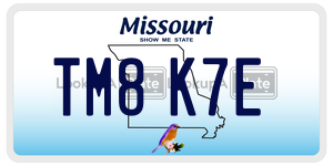 TM8K7E  license plate in MO