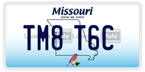 TM8T6C  license plate in MO