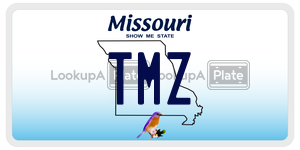 TMZ  license plate in MO