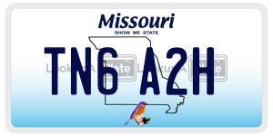 TN6A2H  license plate in MO
