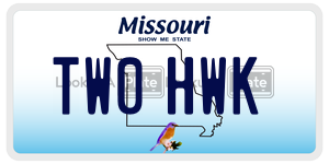 TW0HWK  license plate in MO