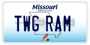 TWGRAM  license plate in MO