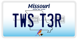 TWST3R  license plate in MO