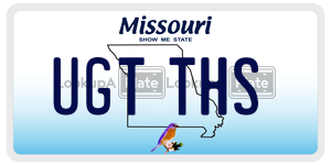 UGTTHS  license plate in MO