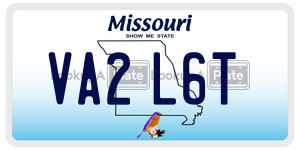 VA2L6T  license plate in MO
