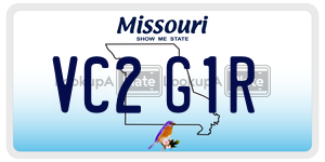 VC2G1R  license plate in MO
