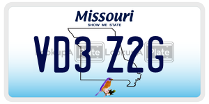 VD3Z2G  license plate in MO