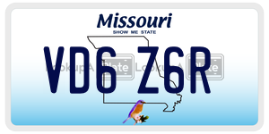 VD6Z6R  license plate in MO
