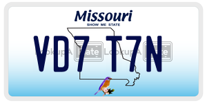 VD7T7N  license plate in MO