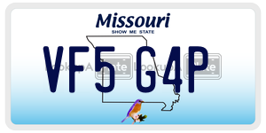 VF5G4P  license plate in MO