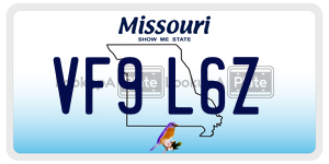 VF9L6Z license plate in Missouri