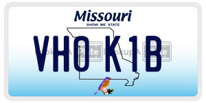 VH0K1B  license plate in MO