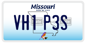 VH1P3S  license plate in MO