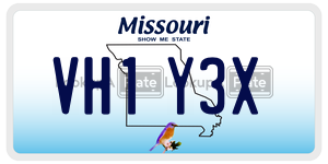 VH1Y3X license plate in Missouri