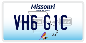 VH6G1C  license plate in MO