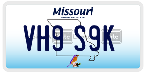 VH9S9K  license plate in MO