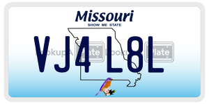 VJ4L8L  license plate in MO