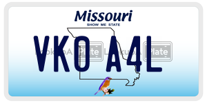 VK0A4L  license plate in MO