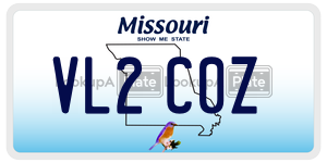 VL2C0Z  license plate in MO
