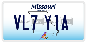 VL7Y1A  license plate in MO
