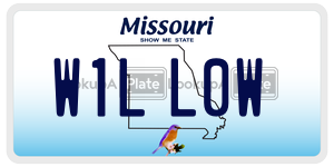 W1LL0W  license plate in MO