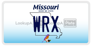 WRX  license plate in MO
