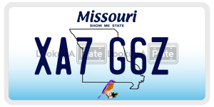 XA7G6Z  license plate in MO