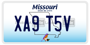 XA9T5V  license plate in MO