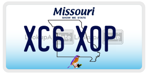XC6X0P  license plate in MO