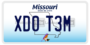 XD0T3M  license plate in MO