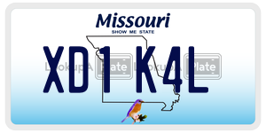 XD1K4L  license plate in MO