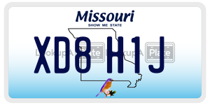 XD8H1J  license plate in MO