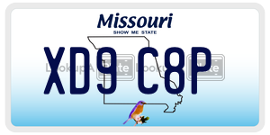 XD9C8P license plate in Missouri