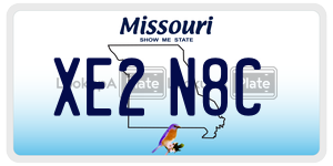 XE2N8C  license plate in MO