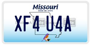 XF4U4A license plate in Missouri