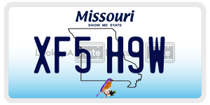 XF5H9W license plate in Missouri