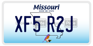 XF5R2J license plate in Missouri