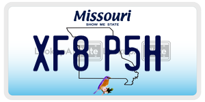 XF8P5H  license plate in MO