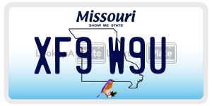 XF9W9U  license plate in MO